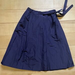 Jill Sander Navy wrap skirt